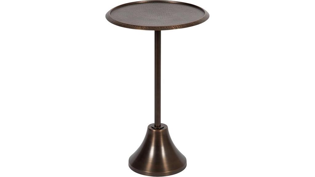 kate and laurel pedestal table