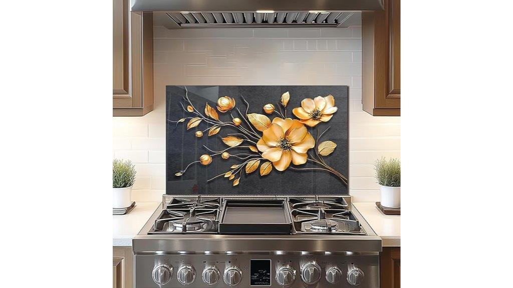 kitchen glass backsplash panel