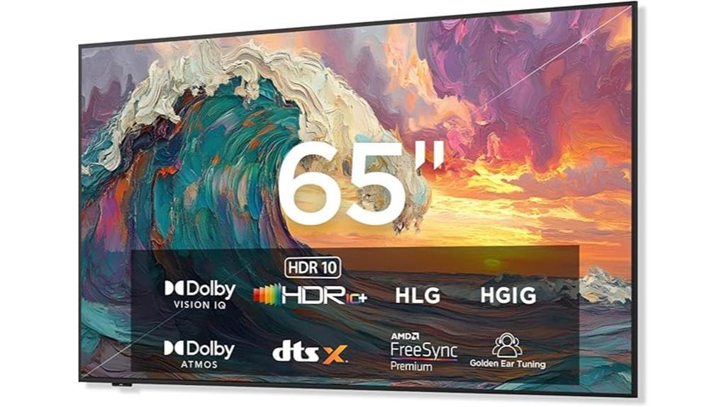 large 4k qled tv