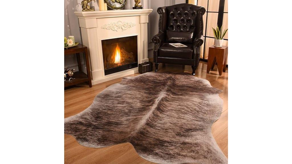 large cowhide rug