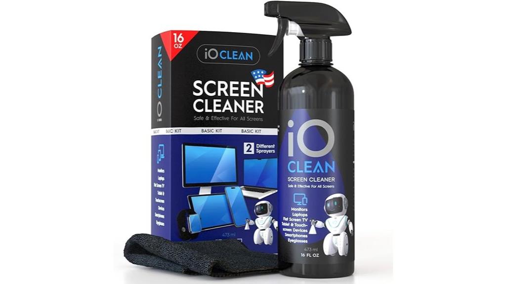 large screen cleaning spray