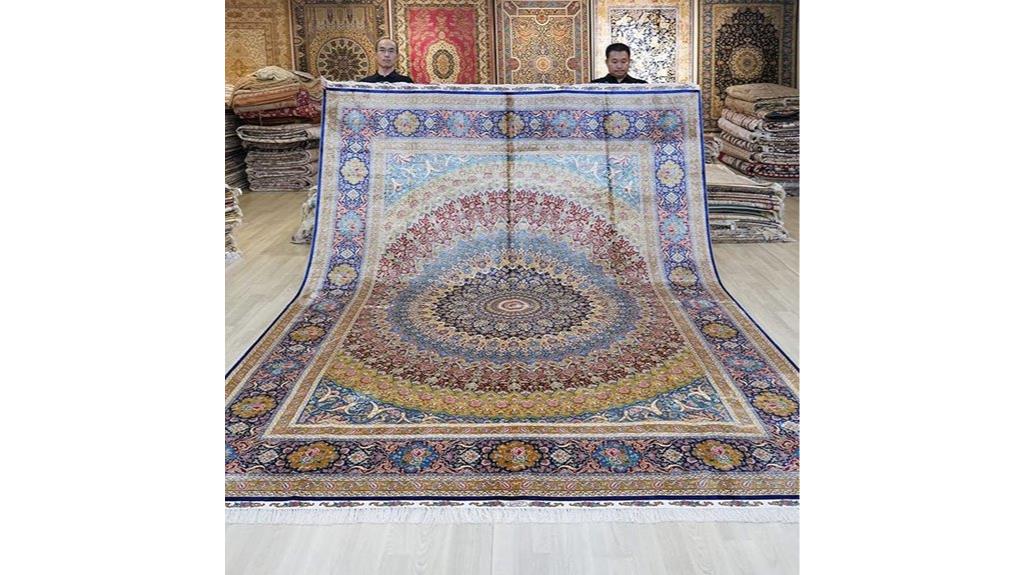 large silk handwoven carpet