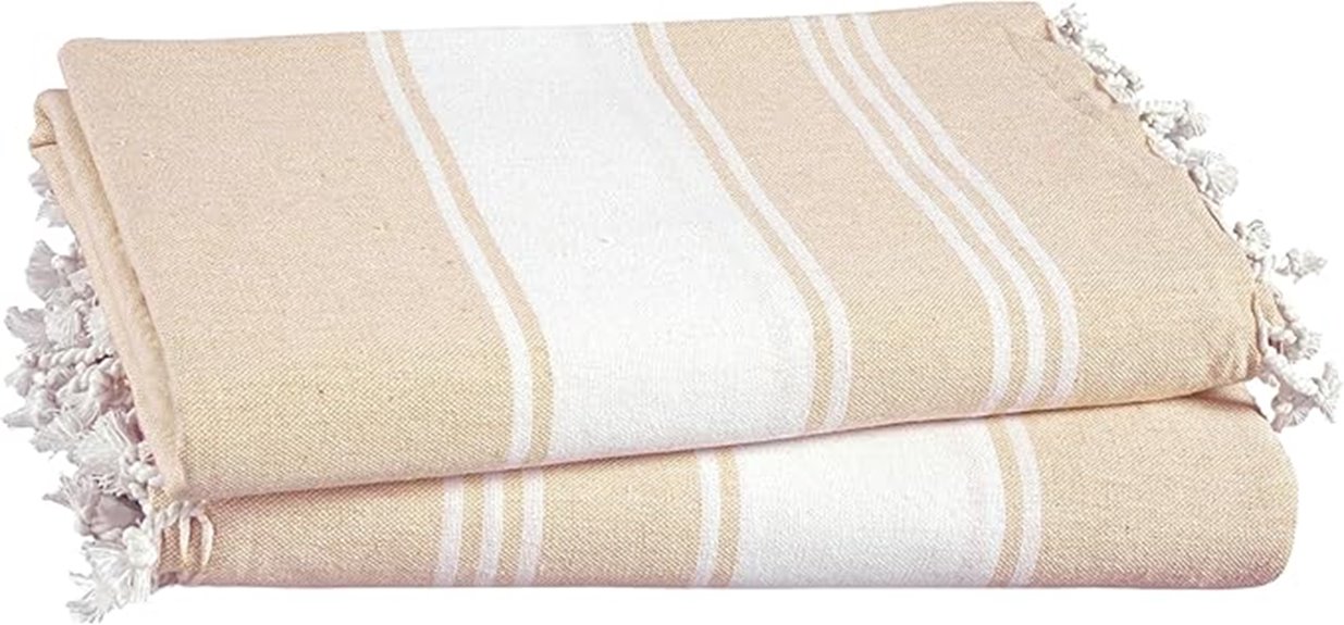 large striped beach towels