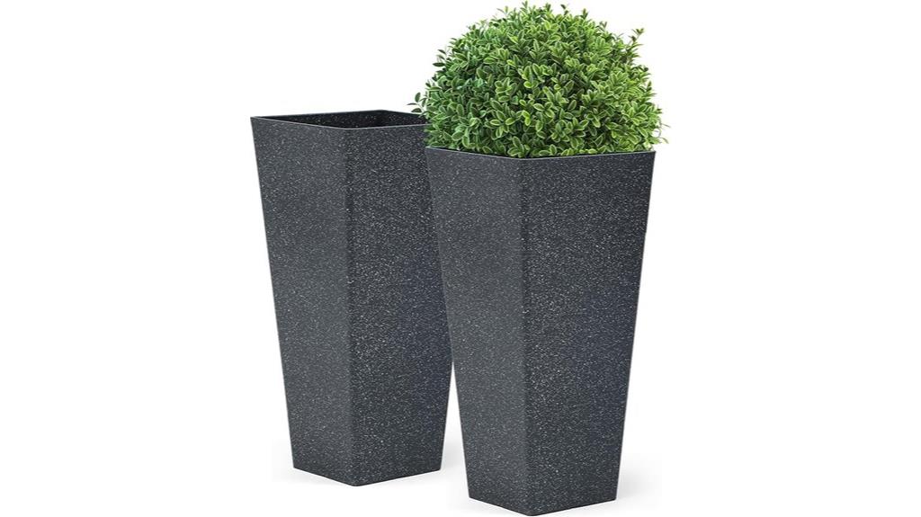 large v shaped outdoor planters