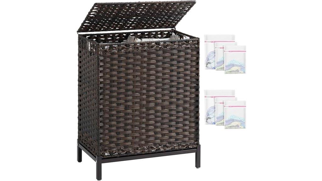 large wicker laundry hamper