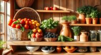 late summer market display