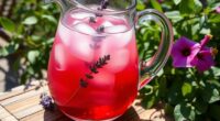 lavender hibiscus iced teas