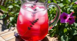 lavender hibiscus iced teas