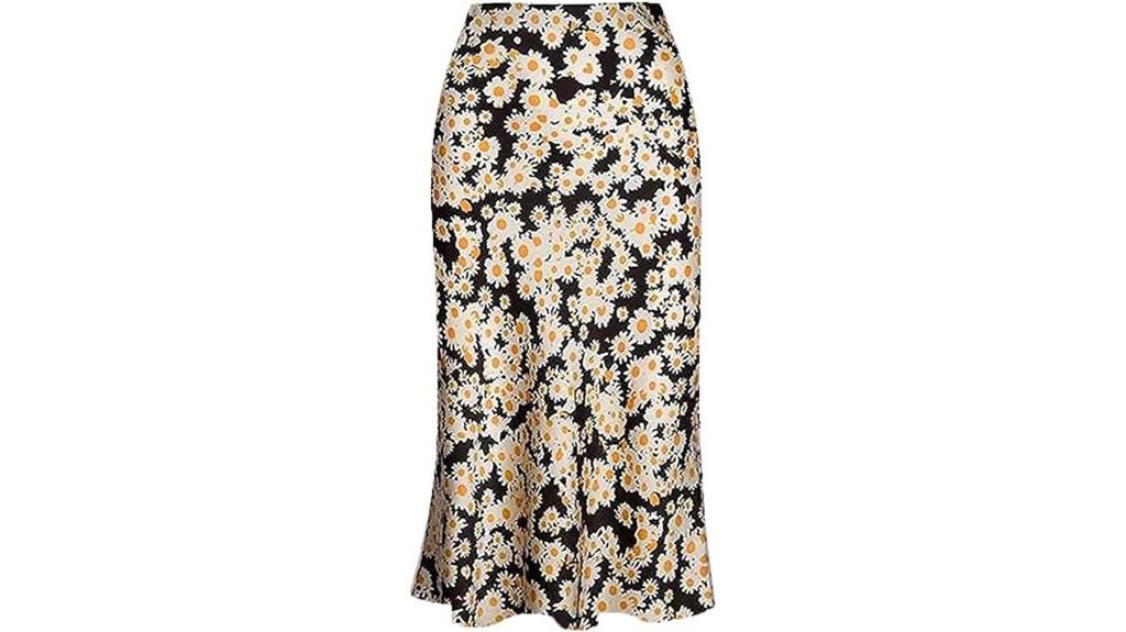 leopard print satin skirt