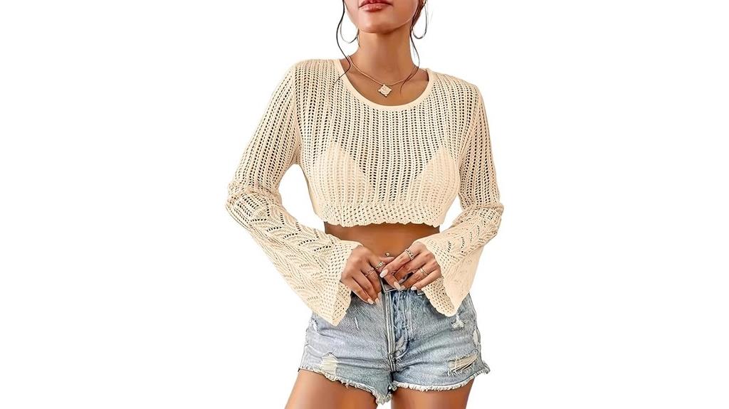 light cropped summer sweater