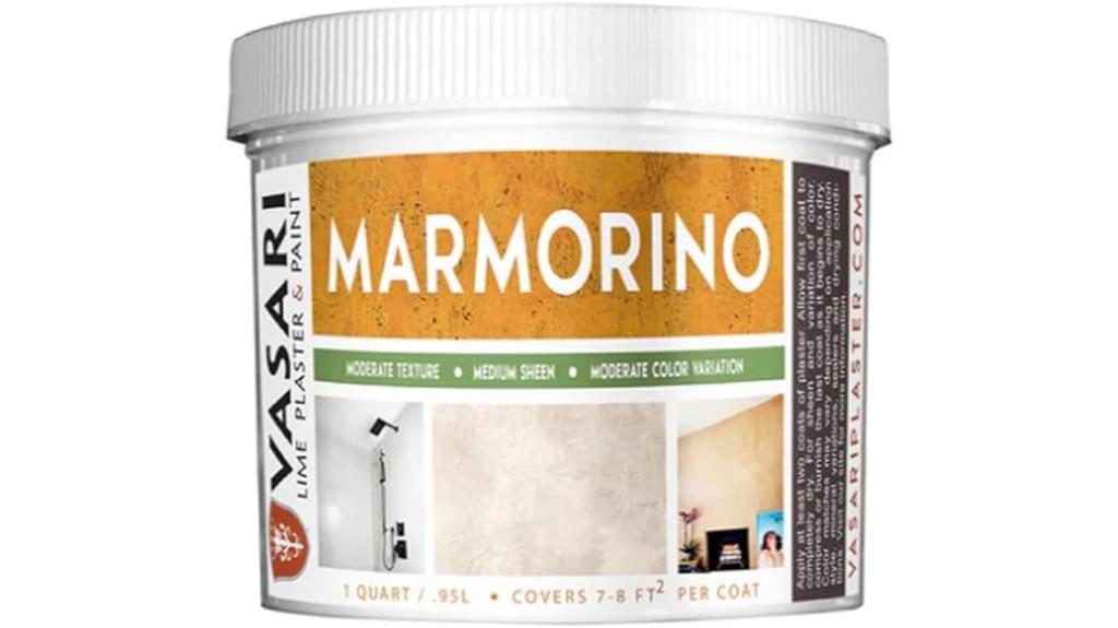 lime plaster with marmorino finish