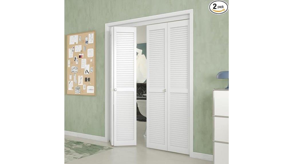louvered bi fold closet doors