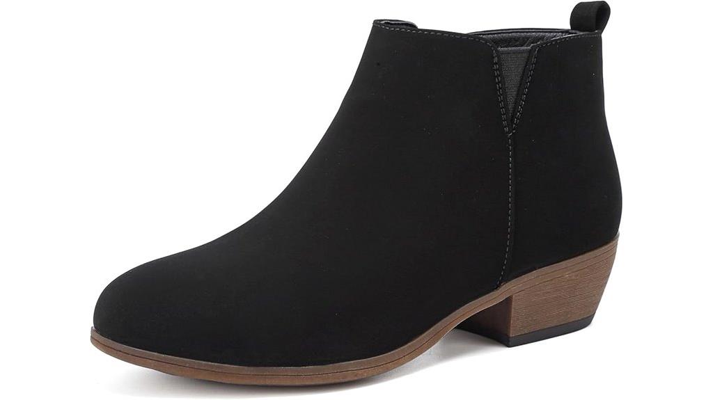 low heel ankle boots