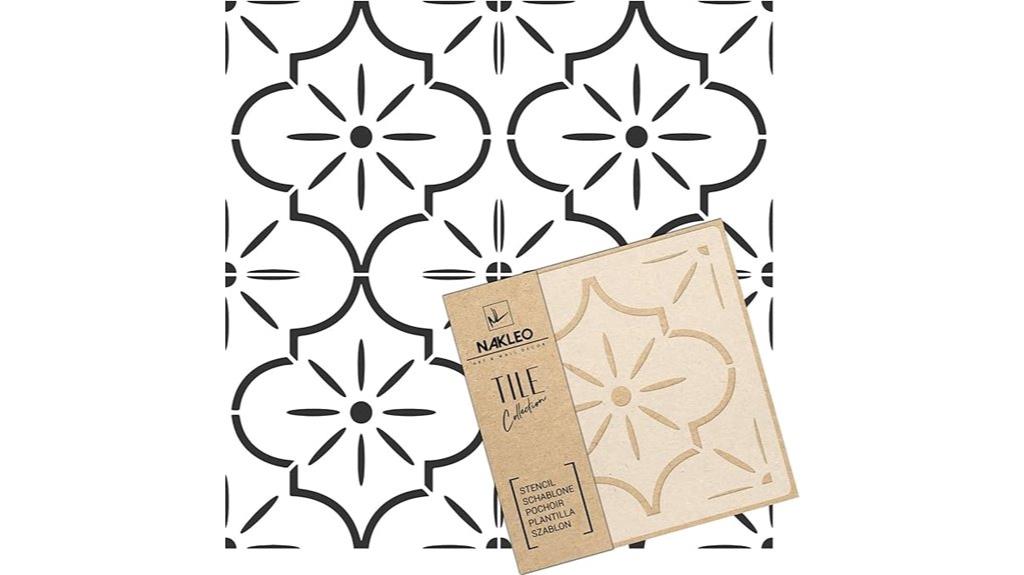 lucca tile reusable stencil