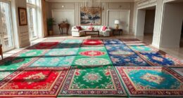 luxurious high gloss silk carpets
