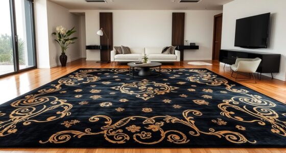 luxury gold silk rugs