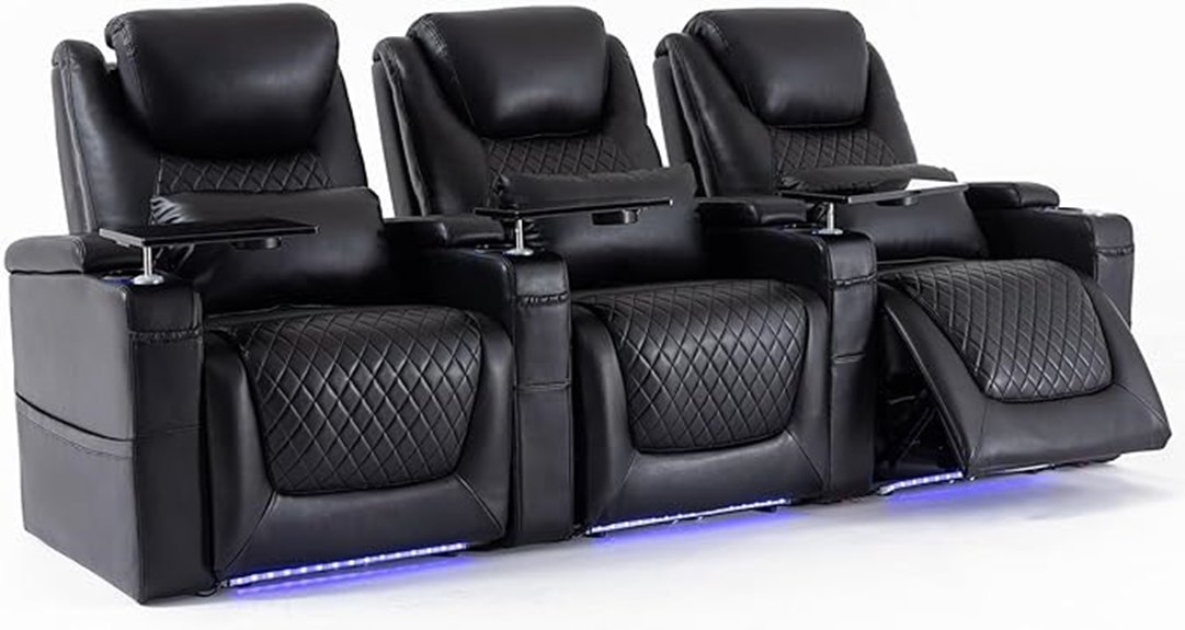 luxury theater seating features