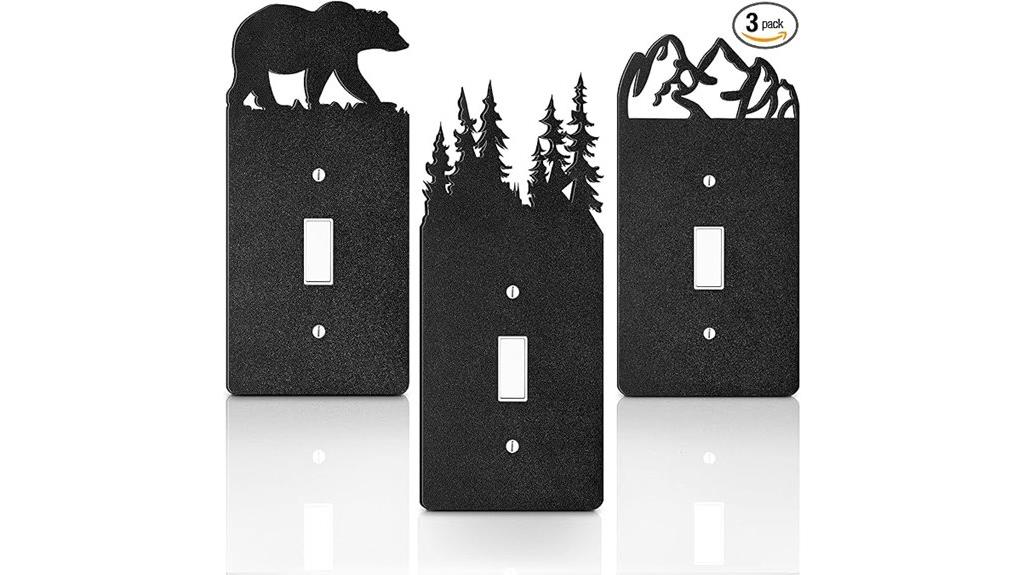 metal bear switch covers