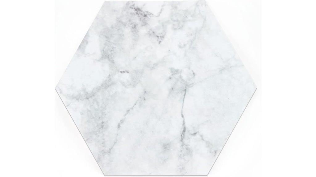 milena hexagon vinyl tiles