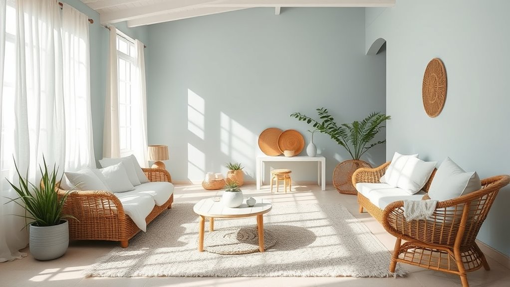 minimalist calming boho decor