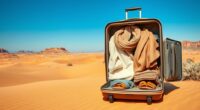 minimalist desert travel wardrobe
