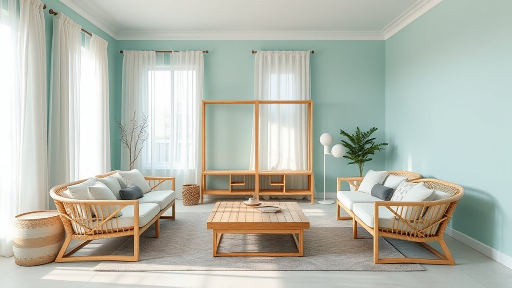 minimalist functional airy decor