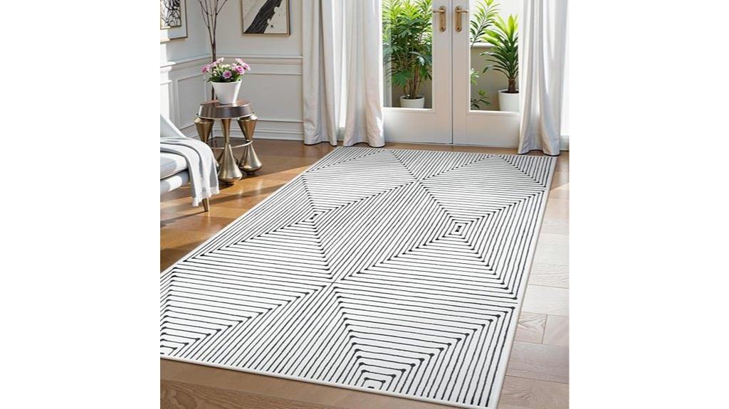 modern geometric rug