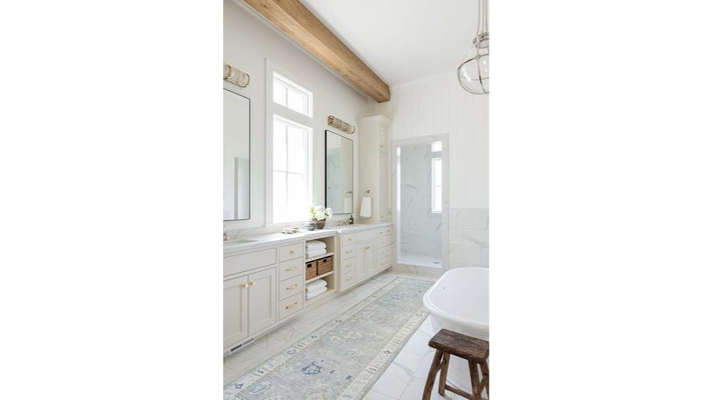modern oushak runner rugs