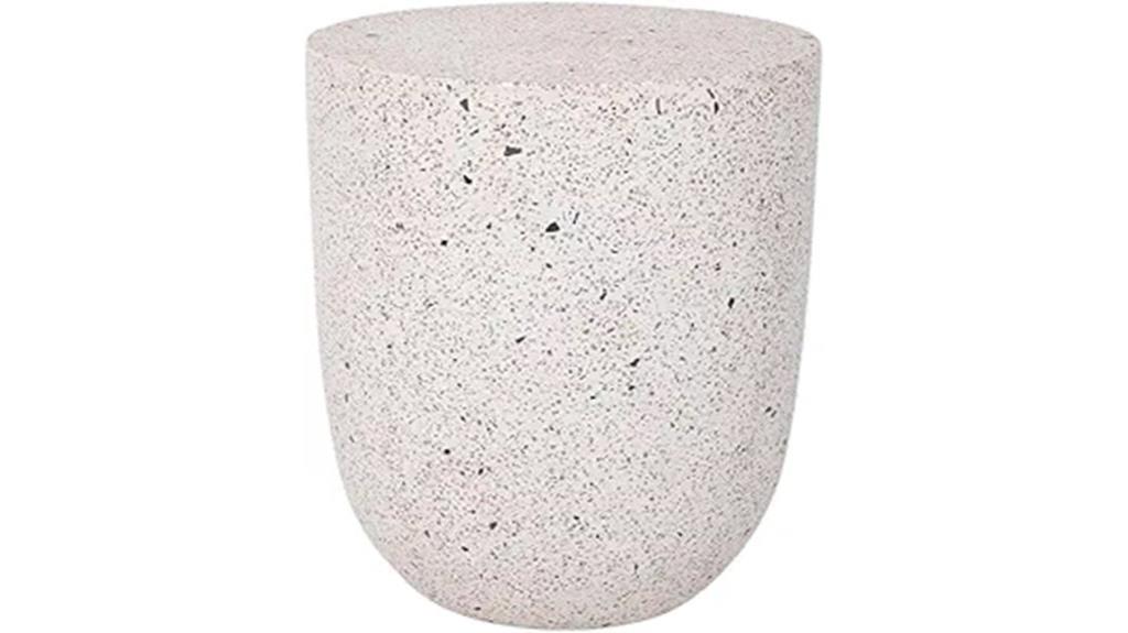modern white gray side table