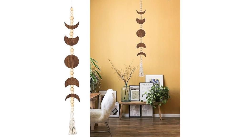 moon beads tassel decor