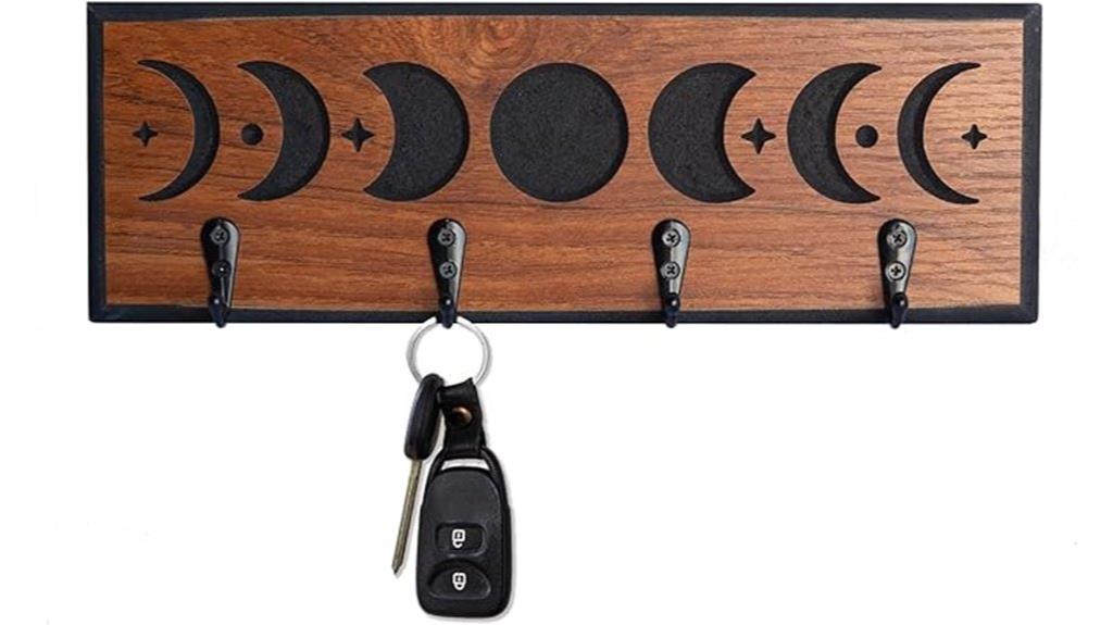 moon phase wooden organizer