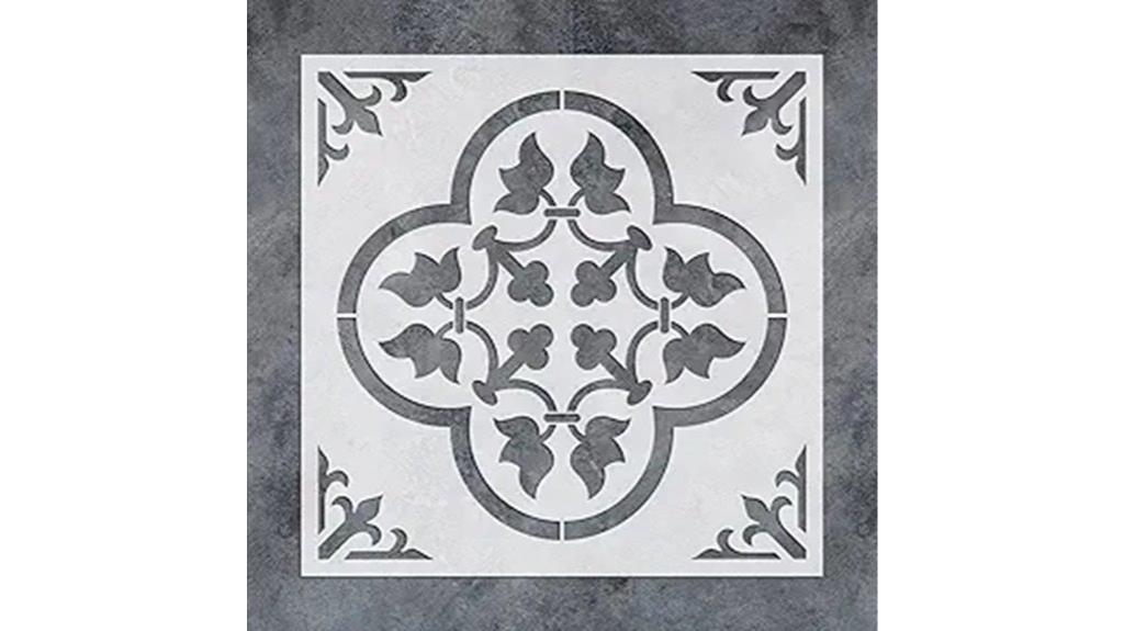 moroccan pattern tile stencil