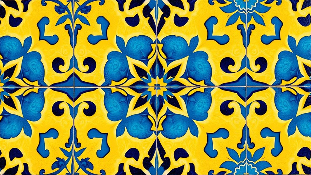 moroccan tile stencils collection