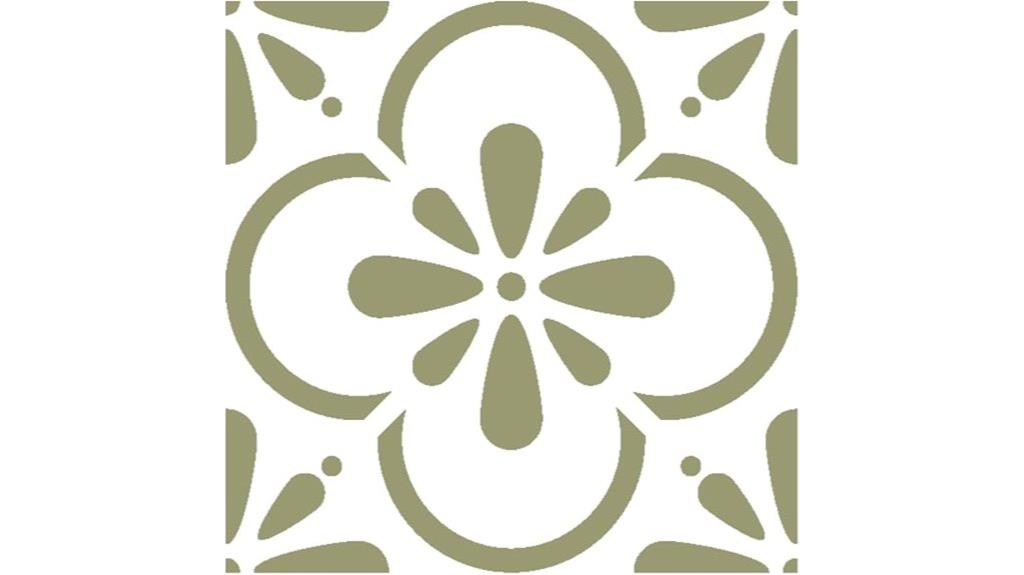 moroccan wall tile stencil