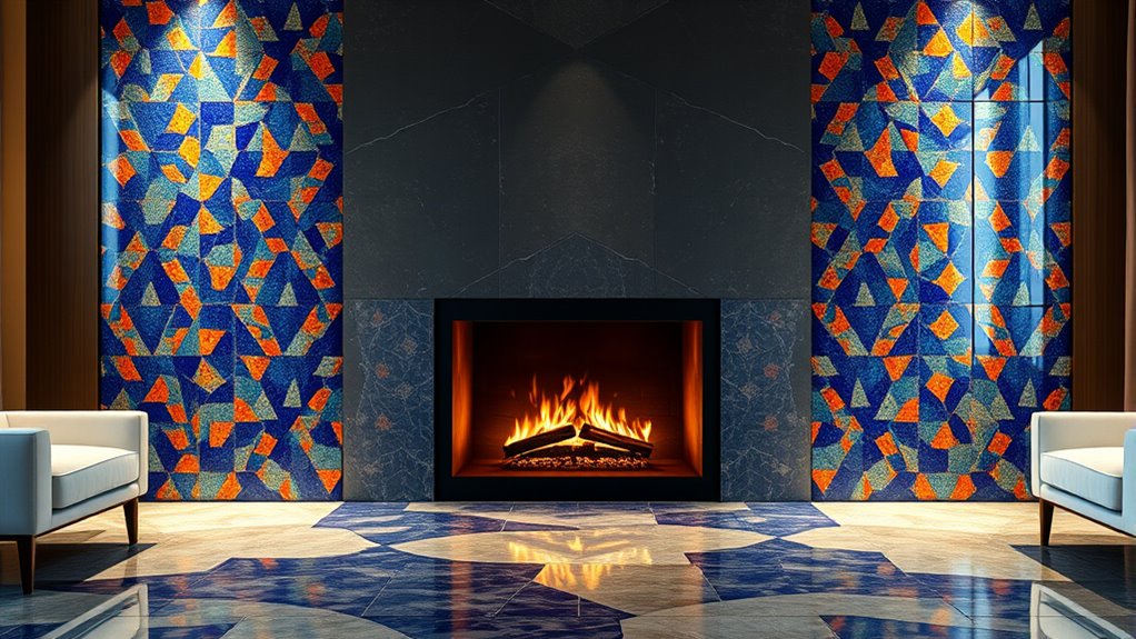 moroccan zellige fireplace upgrade