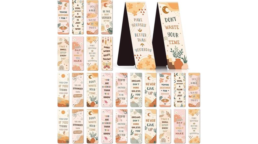 motivational bookmark gift pack