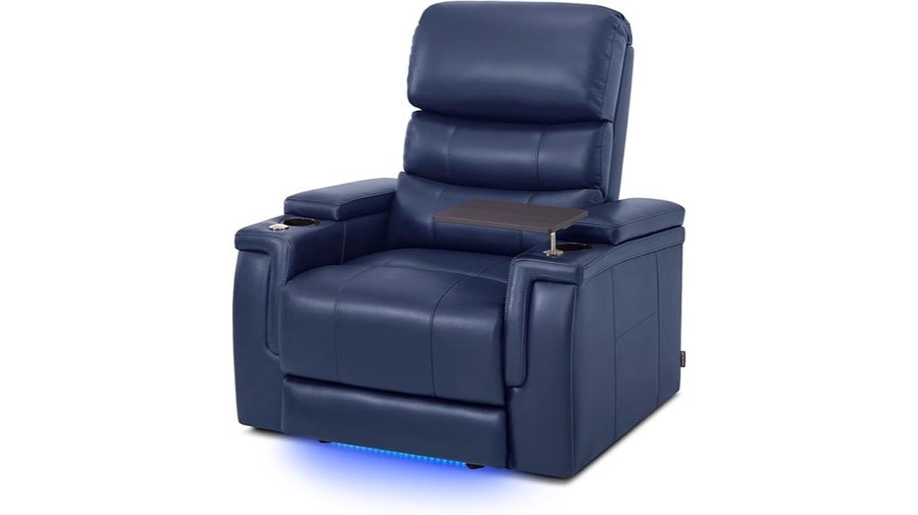 motorized reclining with head and lumbar support