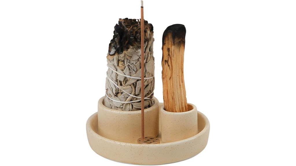 multi purpose ceramic incense holder