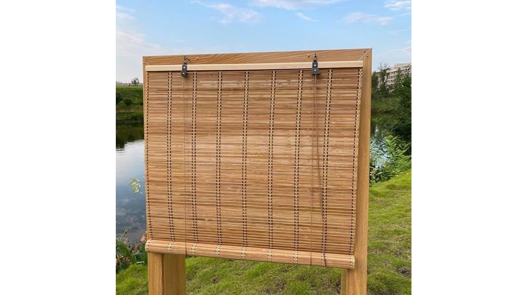 natural bamboo window shades