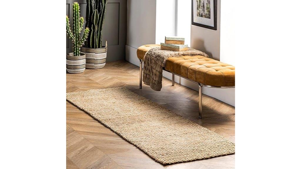 natural jute runner rug