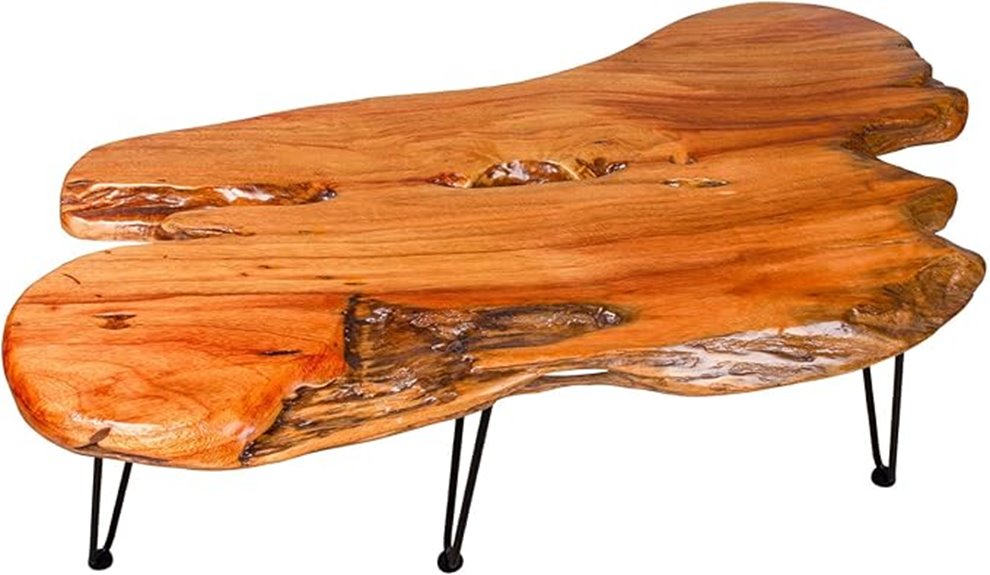 natural live edge wood