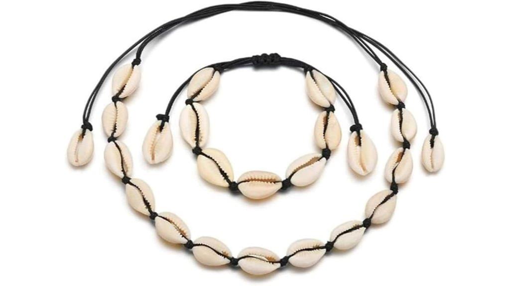 natural shell jewelry set