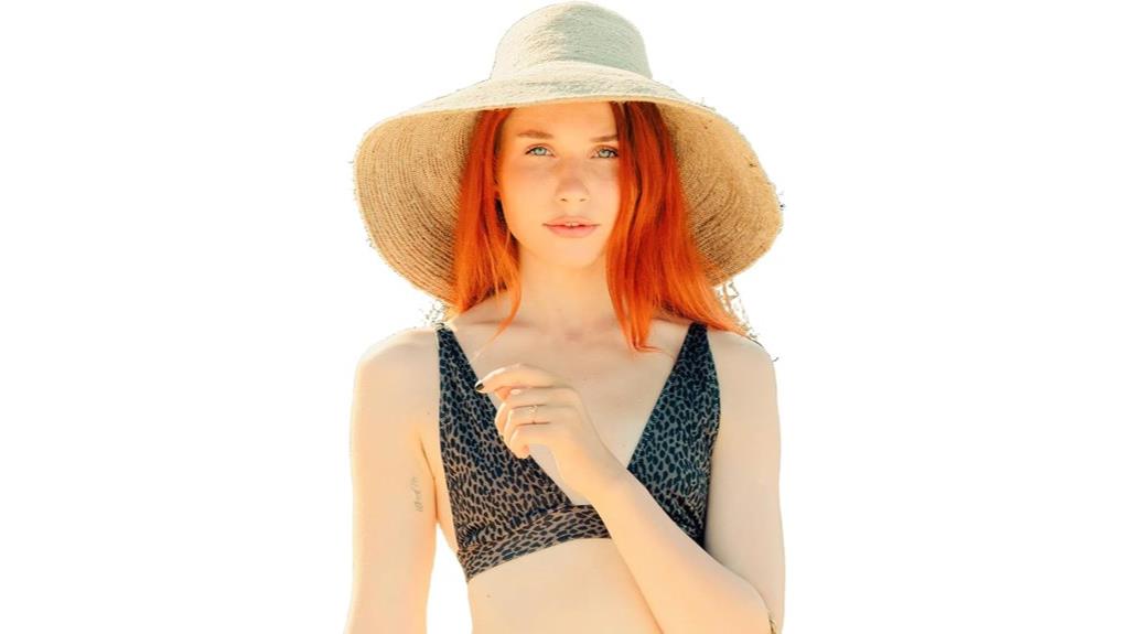 natural wide brim sun hat