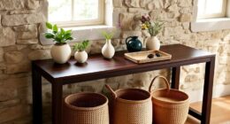 nature themed entryway decor