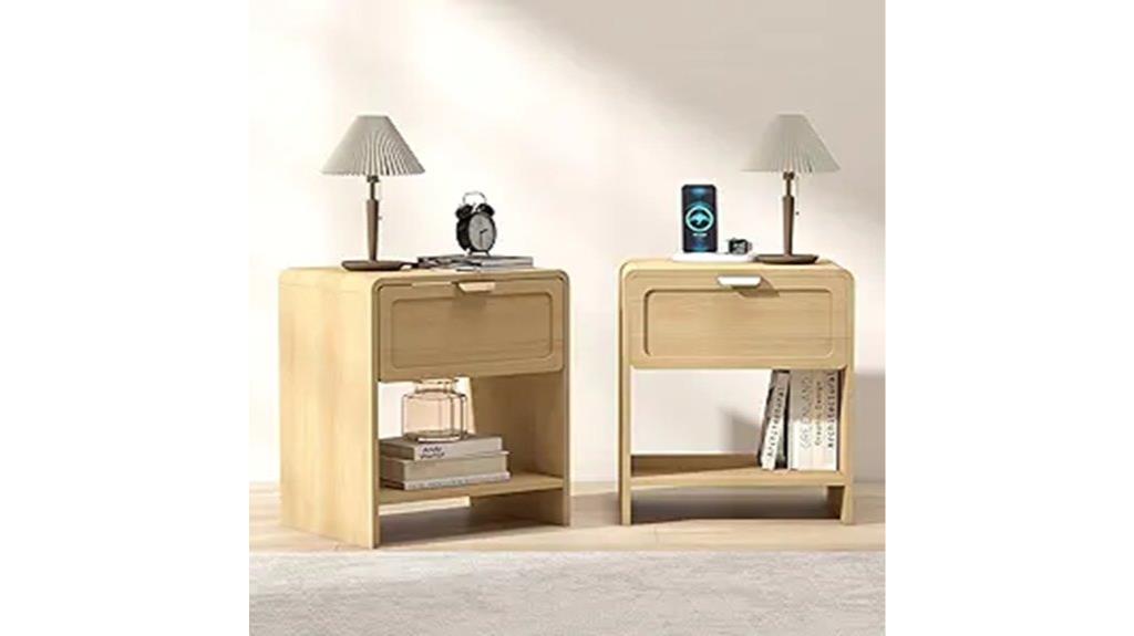 nightstands with charging stations