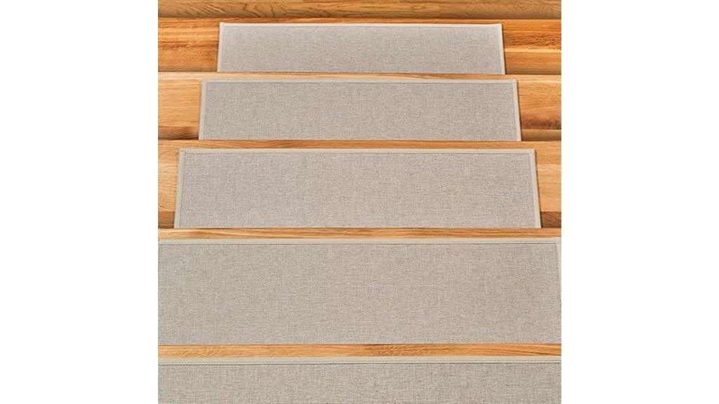 non slip beige jute treads