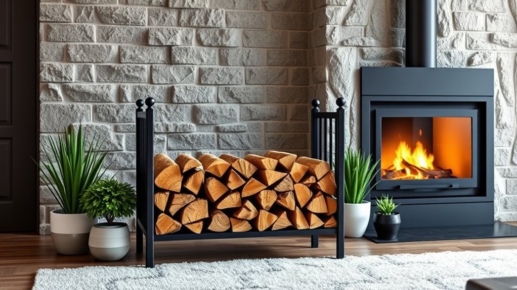 optimal firewood rack placement