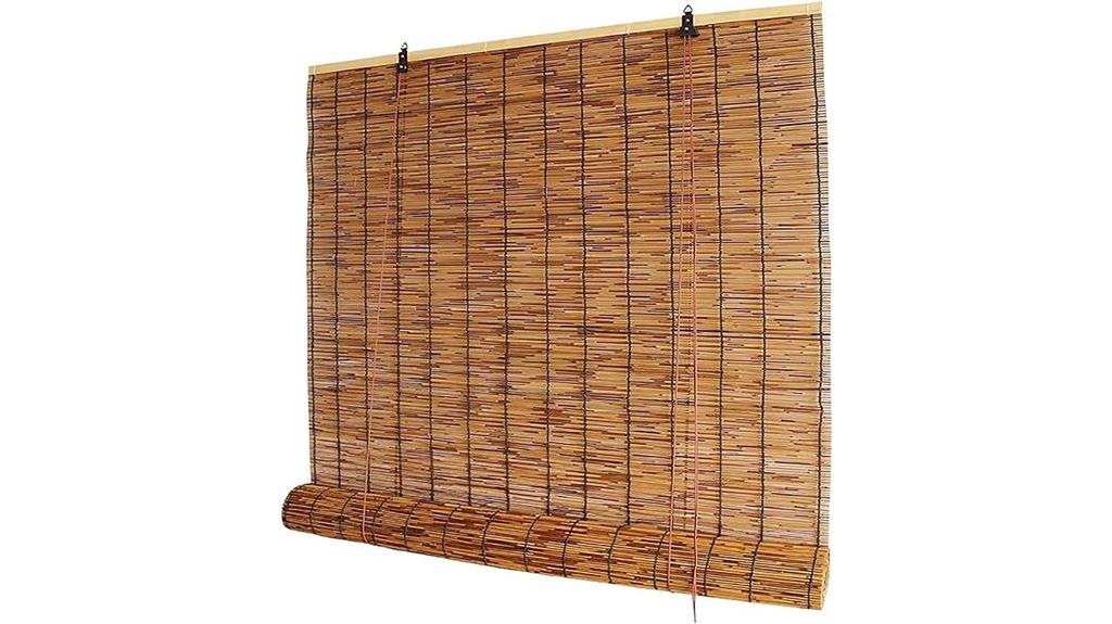 outdoor bamboo roller blinds