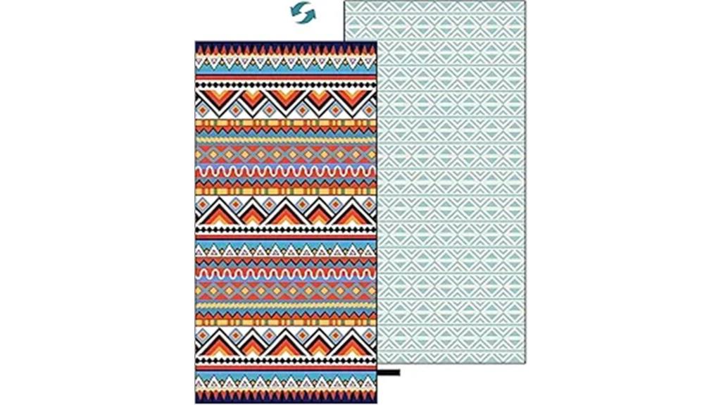 oversized abstract geometric towel