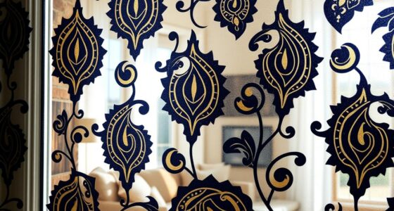 paisley privacy window stickers